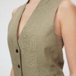 Ferrara Waistcoat – Classic waistcoat in khaki green25076