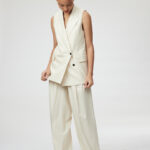 Naples Waistcoat – Loose fit sleeveless waistcoat in off white25037