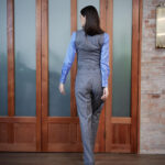 Canico Waistcoat – Short waistcoat in pinstripe25344